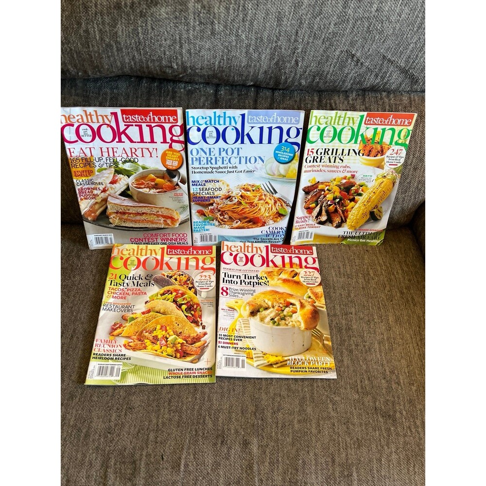 Vintage Taste of Home Healthy Cooking Magazine Lot of 3 (2012 Incomplete) Recipe